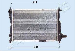 Japanparts RDA313024 - Radiateur, refroidissement du moteur cwaw.fr