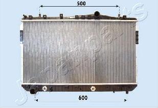 Japanparts RDA313021 - Radiateur, refroidissement du moteur cwaw.fr