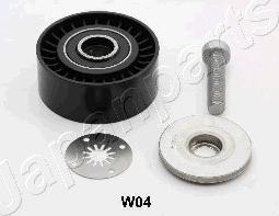 Japanparts RP-W04 - Poulie renvoi / transmission, courroie trapézoïdale à nervures cwaw.fr