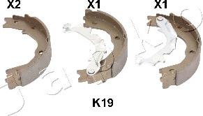 Japko 55K19 - Jeu de mâchoires de frein, frein de stationnement cwaw.fr