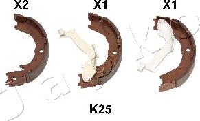 Japko 55K25 - Jeu de mâchoires de frein, frein de stationnement cwaw.fr