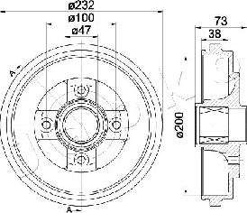 Japko 560401 - Tambour de frein cwaw.fr