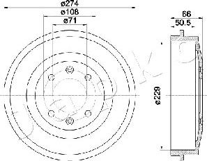 Japko 560600 - Tambour de frein cwaw.fr