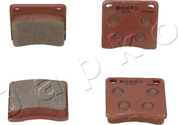 Japko 50402 - Kit de plaquettes de frein, frein à disque cwaw.fr