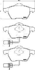 Japko 500927 - Kit de plaquettes de frein, frein à disque cwaw.fr