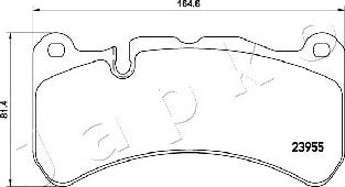 Japko 500521 - Kit de plaquettes de frein, frein à disque cwaw.fr