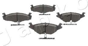 Japko 500078 - Kit de plaquettes de frein, frein à disque cwaw.fr