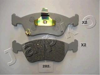 Japko 50282 - Kit de plaquettes de frein, frein à disque cwaw.fr