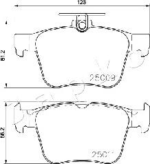 Japko 510906 - Kit de plaquettes de frein, frein à disque cwaw.fr