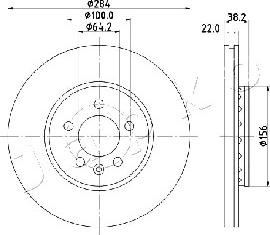 Japko 60442 - Disque de frein cwaw.fr