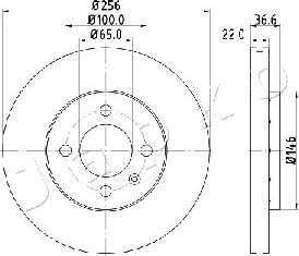 Japko 600943 - Disque de frein cwaw.fr