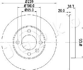 Japko 600939 - Disque de frein cwaw.fr