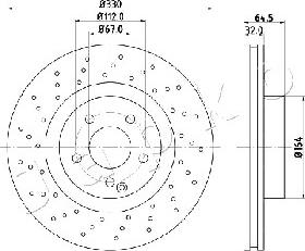 Japko 600541 - Disque de frein cwaw.fr