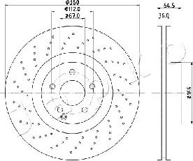 Japko 600527 - Disque de frein cwaw.fr