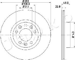 Japko 600634 - Disque de frein cwaw.fr