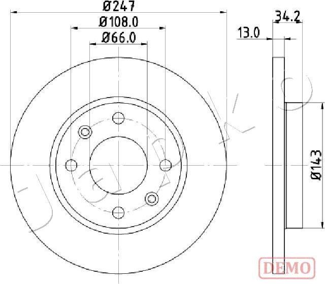 Japko 600630C - Disque de frein cwaw.fr