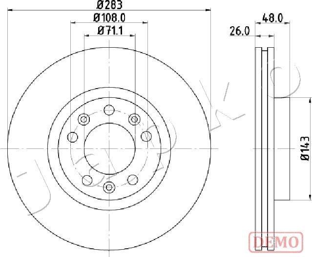 Japko 600633C - Disque de frein cwaw.fr