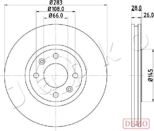 Japko 600627C - Disque de frein cwaw.fr