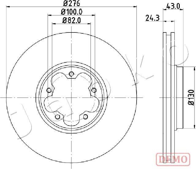 Japko 600356C - Disque de frein cwaw.fr