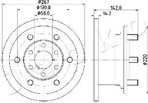 Japko 600254 - Disque de frein cwaw.fr