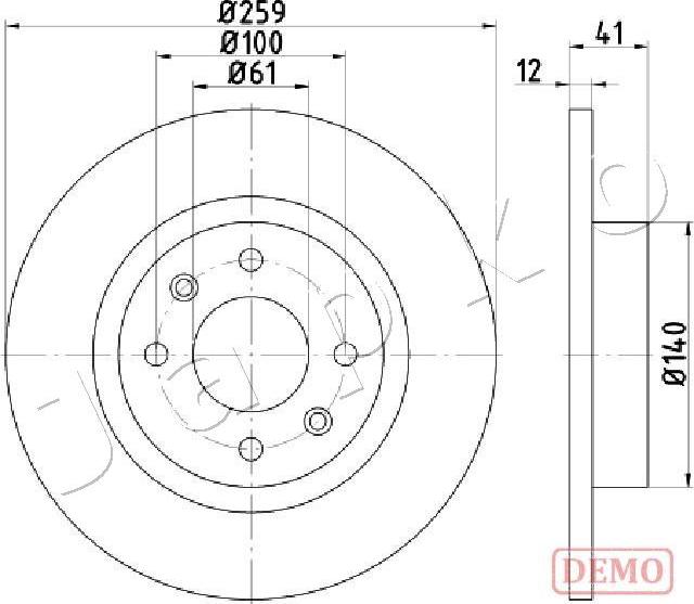 Japko 600719C - Disque de frein cwaw.fr