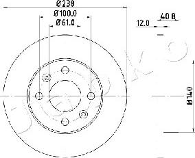 Japko 600714 - Disque de frein cwaw.fr