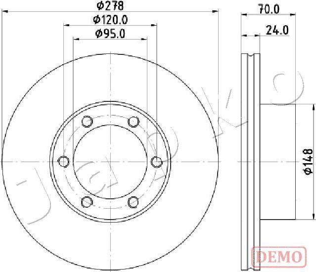 Japko 600715C - Disque de frein cwaw.fr