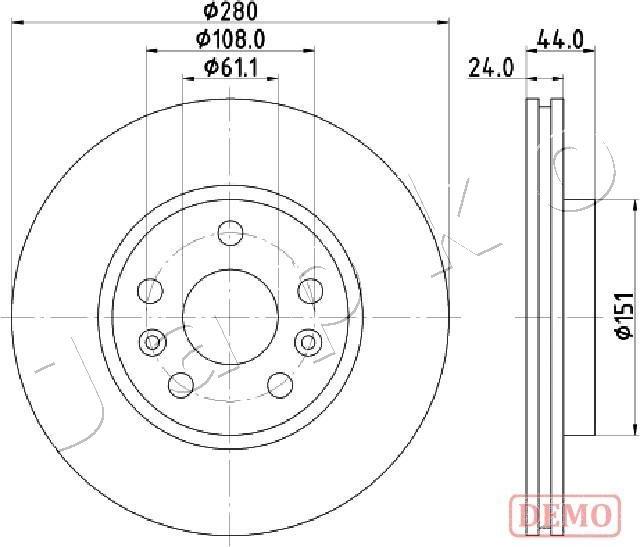 Japko 600716C - Disque de frein cwaw.fr