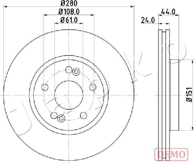 Japko 600710C - Disque de frein cwaw.fr