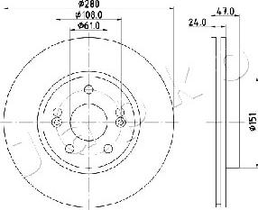 Japko 600711 - Disque de frein cwaw.fr