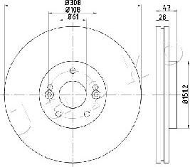 Japko 600713 - Disque de frein cwaw.fr