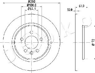 Japko 61426 - Disque de frein cwaw.fr