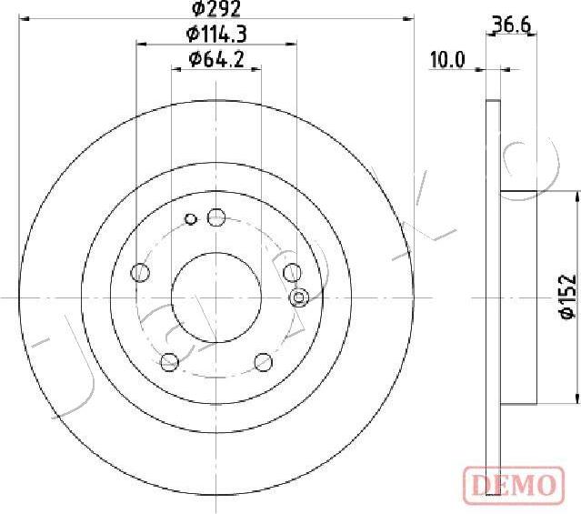 Japko 61427C - Disque de frein cwaw.fr