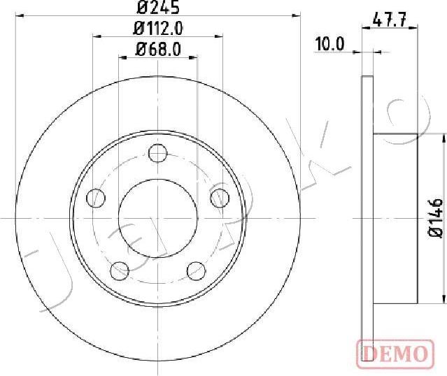 Japko 610905C - Disque de frein cwaw.fr