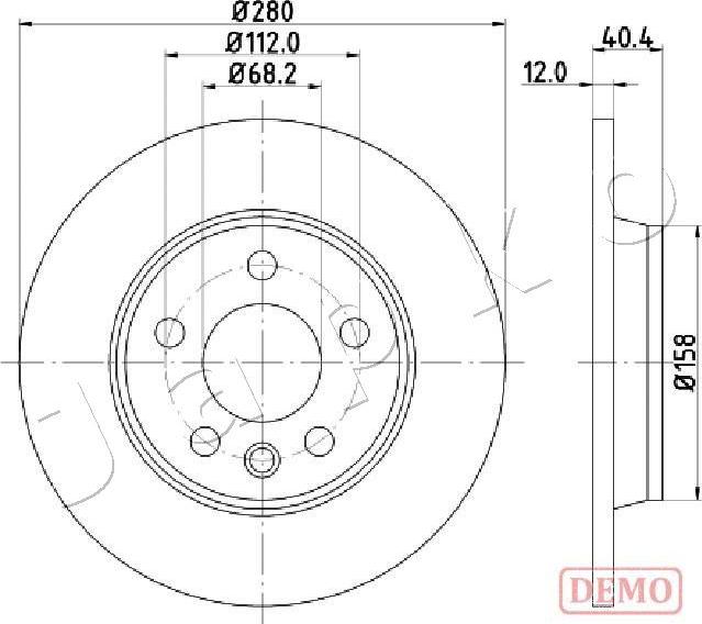 Japko 610926C - Disque de frein cwaw.fr