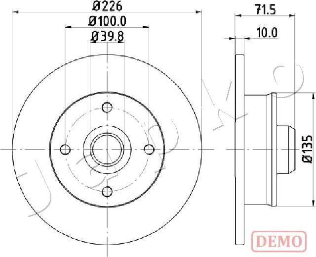 Japko 610922C - Disque de frein cwaw.fr