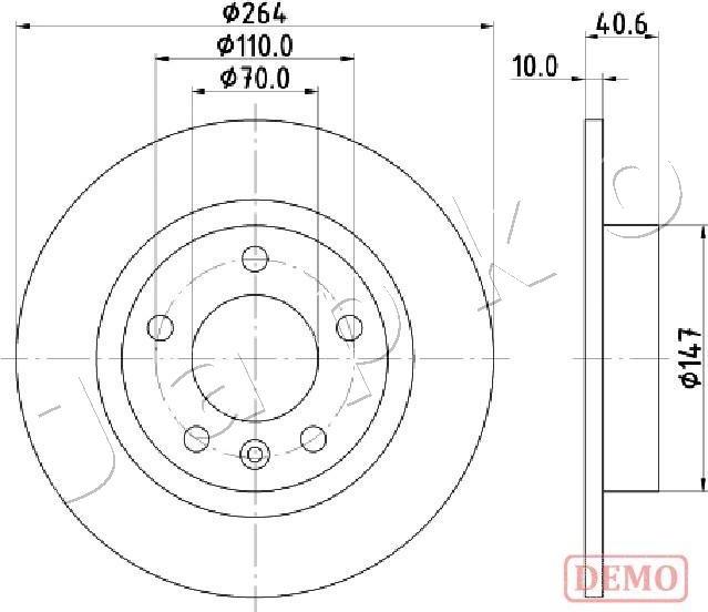 Japko 610400C - Disque de frein cwaw.fr