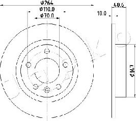 Japko 610400 - Disque de frein cwaw.fr