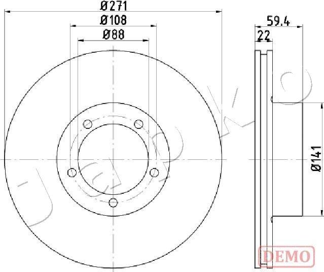 Japko 610401C - Disque de frein cwaw.fr