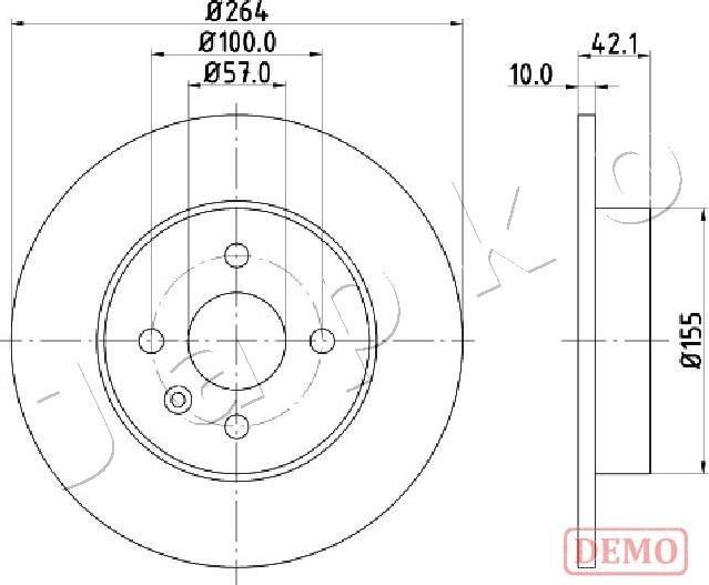 Japko 610407C - Disque de frein cwaw.fr