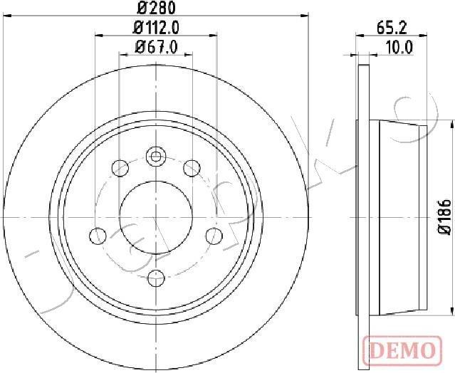 Japko 610530C - Disque de frein cwaw.fr