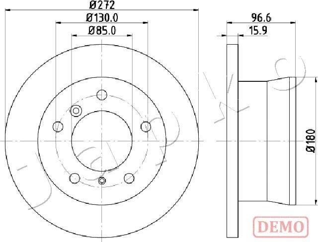 Japko 610526C - Disque de frein cwaw.fr