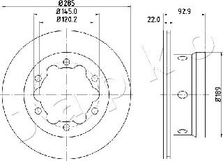 Japko 610528 - Disque de frein cwaw.fr