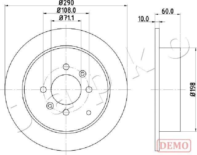 Japko 610616C - Disque de frein cwaw.fr