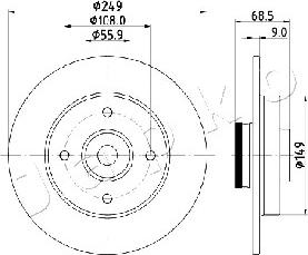 Japko 610618 - Disque de frein cwaw.fr