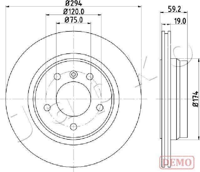 Japko 610109C - Disque de frein cwaw.fr