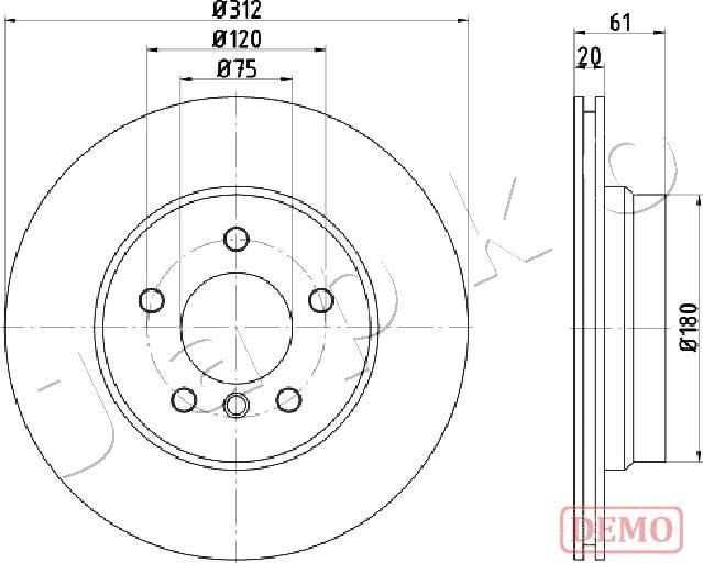 Japko 610108C - Disque de frein cwaw.fr