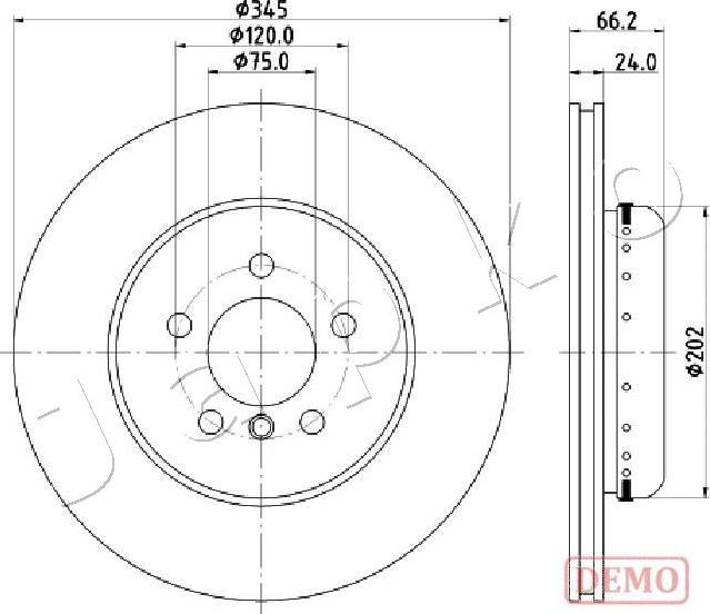 Japko 610115C - Disque de frein cwaw.fr