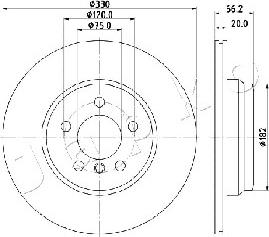 Japko 610115 - Disque de frein cwaw.fr