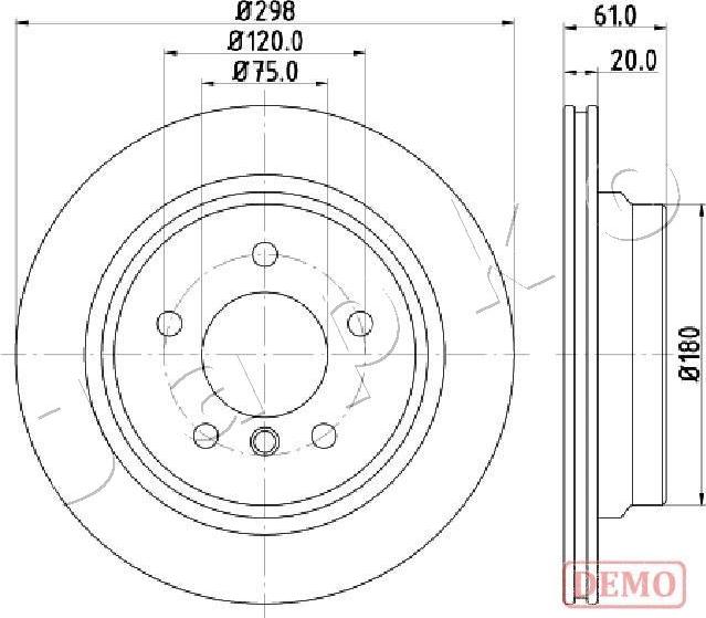 Japko 610122C - Disque de frein cwaw.fr